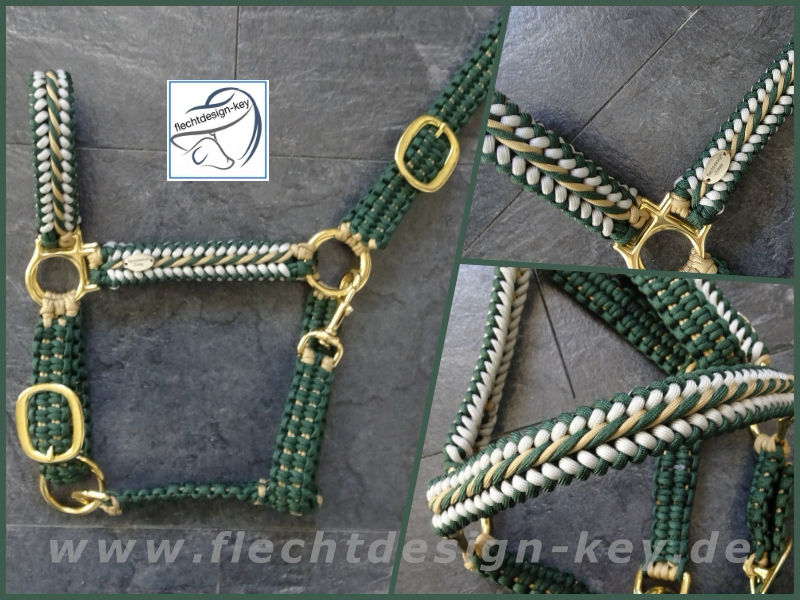 Geflochtenes Halfter aus Paracord verstellbar, Sorting Hat