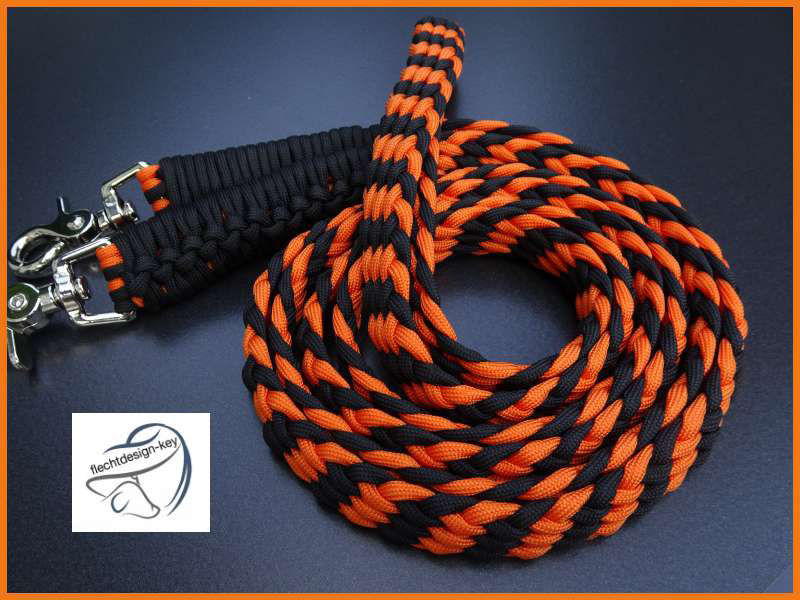Paracord Zügel, flach geflochtene Zügel "Woven Flat Braid"