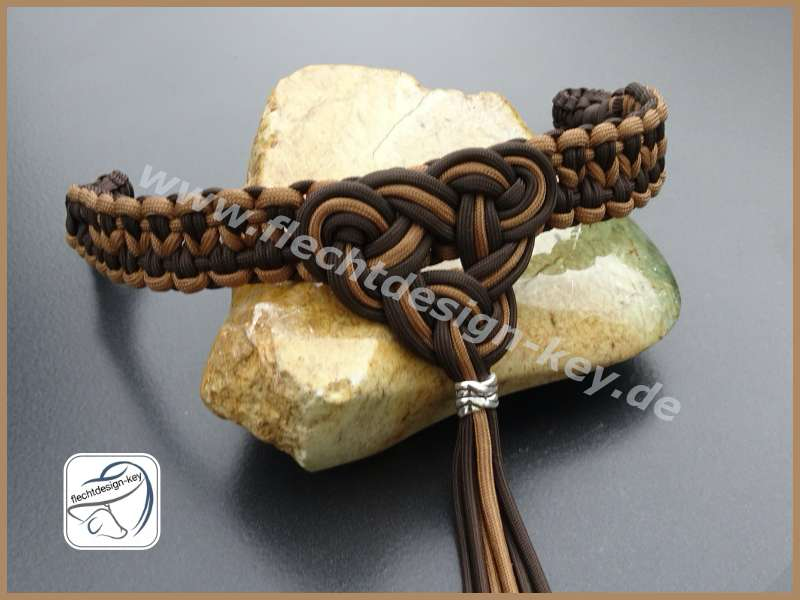 Stirnriemen aus Paracord für Pferdetrensen