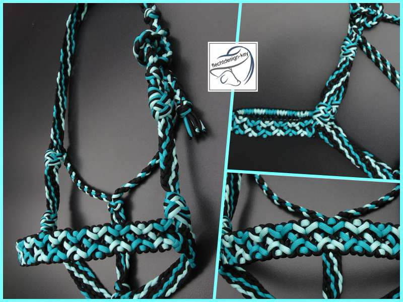 Paracord Halfter ohne Beschläge, geflochten