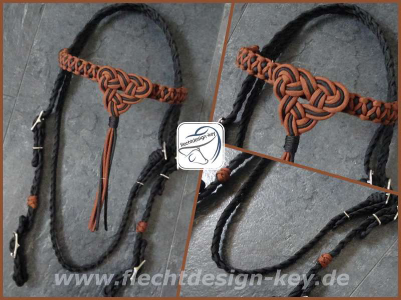 Paracordtrense Western, Flechttrense mit keltischem Knoten