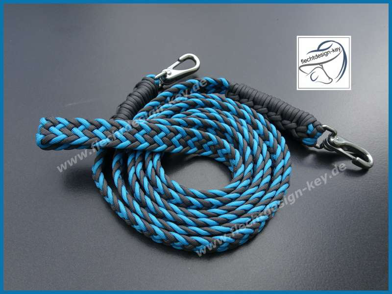 Flechtzügel flach Fischgrät aus Paracord