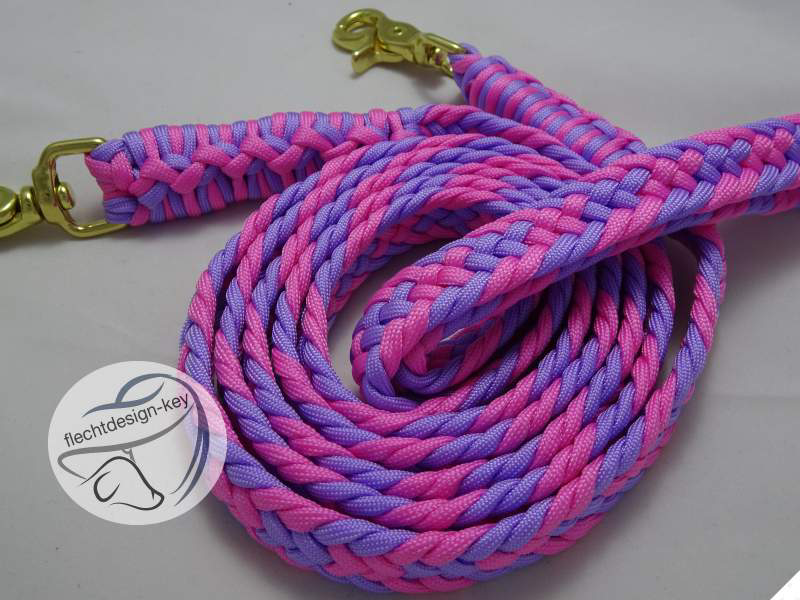 Flechtzügel flach aus Paracord