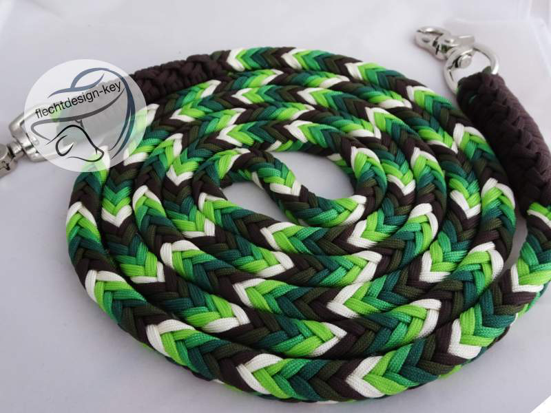 Flechtzügel, Herringbone 12-fach geflochten