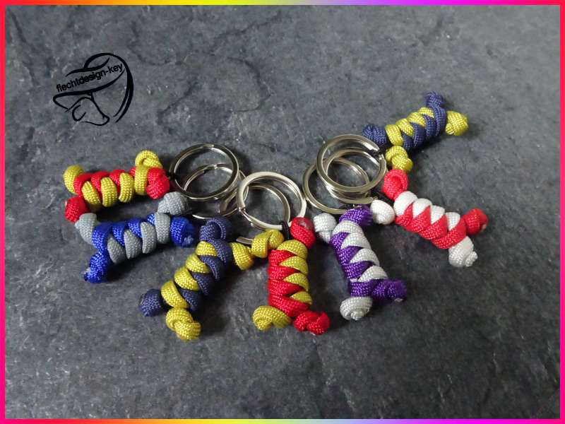 Anhänger aus Paracord Knochenform