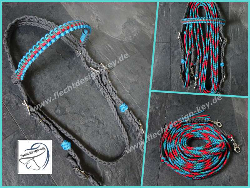 Westerntrense komplett geflochten aus Paracord