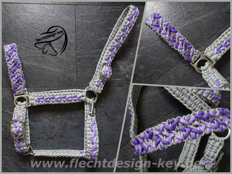 Paracord Halfter verstellbar komplett geflochten