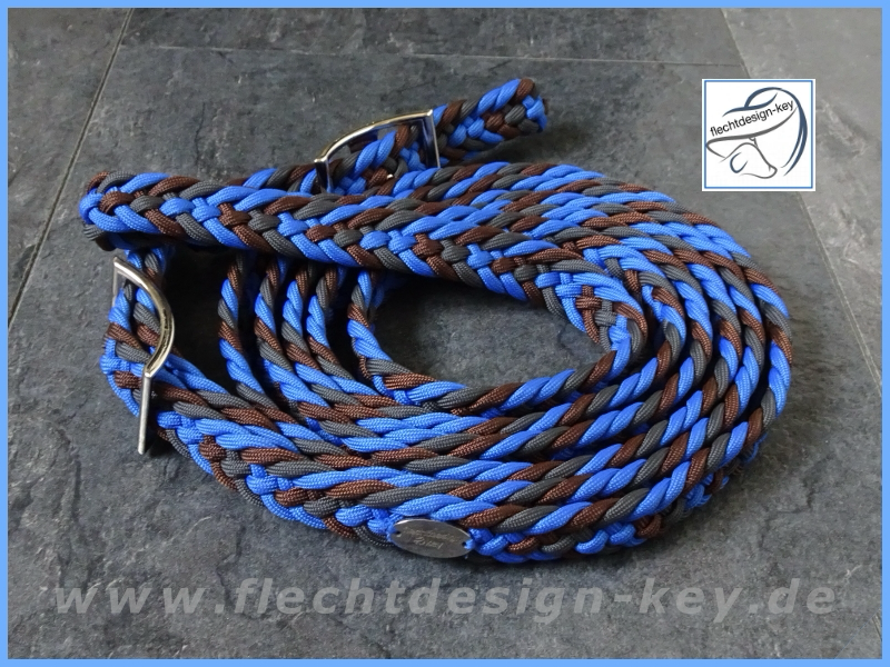 Flach geflochtene Paracord Zügel mit Conwayschnallen