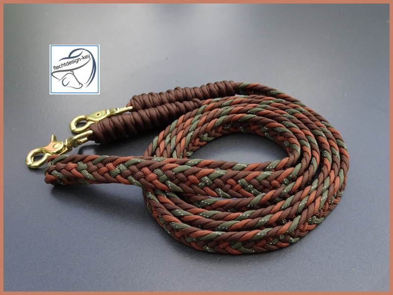 Paracord Zügel geschlossen 18mm Fischgrät geflochten