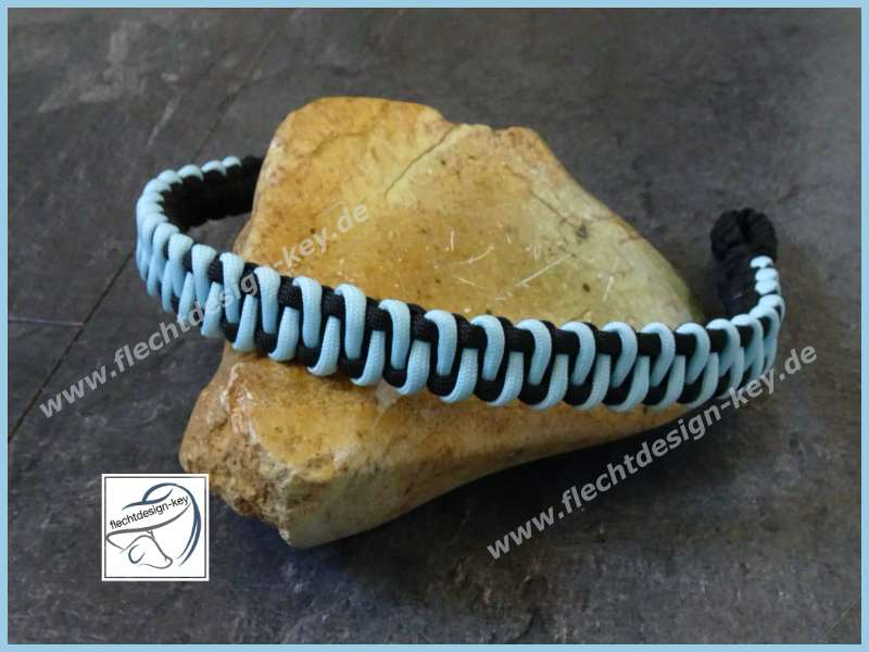 Stirnriemen für Trensen aus Paracord geflochten