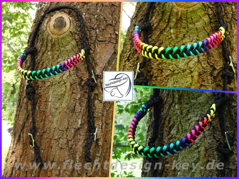 Westernzaum, Westernkopfstück, Flechttrense, Paracord Trense,