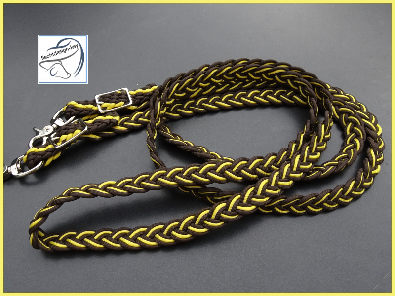 Paracord Zügel flach geflochten 9 Strand Braid