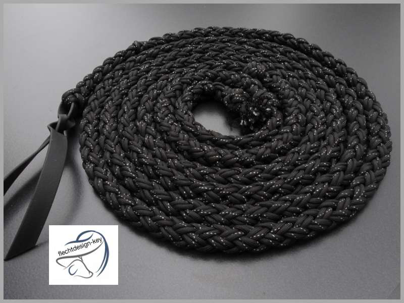Lead Rope, Bodenarbeitsseil geflochten aus reflektierendem Paracord