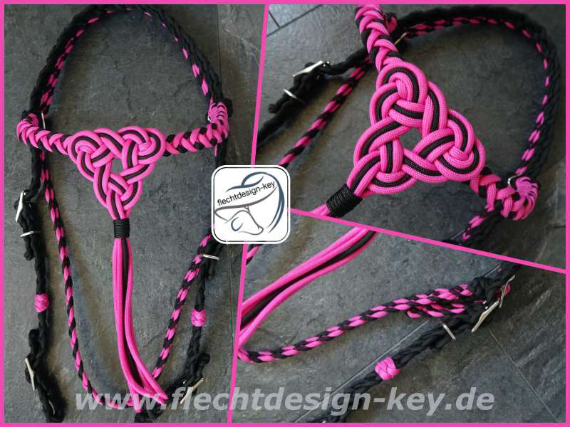 Westernzaum, Flechtrense aus Paracord