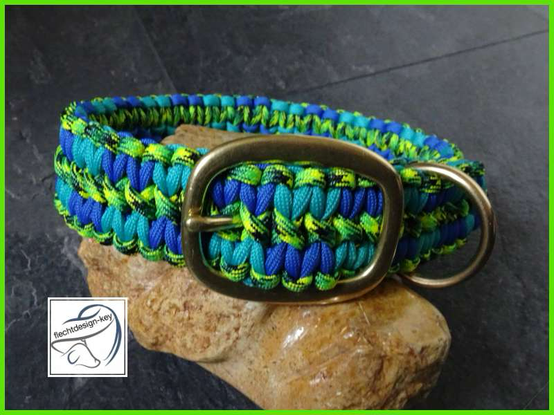 Paracord Hundehalsband verstellbar mit Schnalle