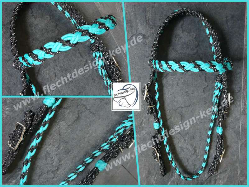 Westerntrense aus Paracord geflochten, Flechttrense