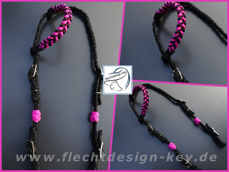 Paracord Trense, Flechttrense, Einohrtrense geflochten