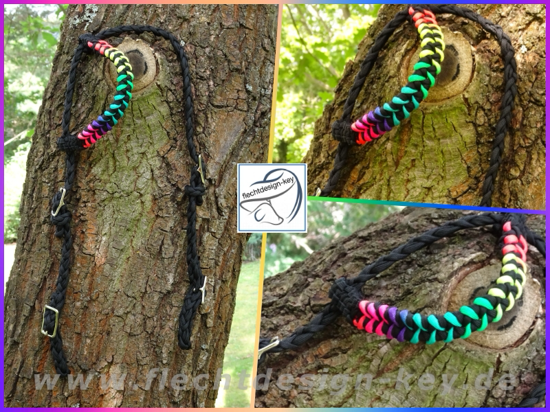 Westernzaum, Westernkopfstück, Flechttrense, Paracord Trense,
