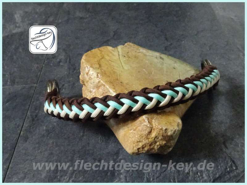 Sidepull aus Paracord flach geflochten, Viper