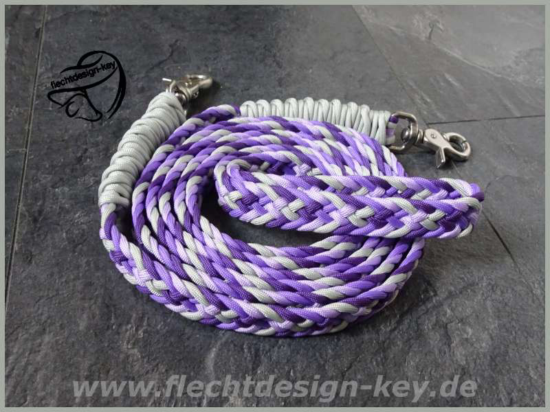 Paracord Zügel flach geflochten