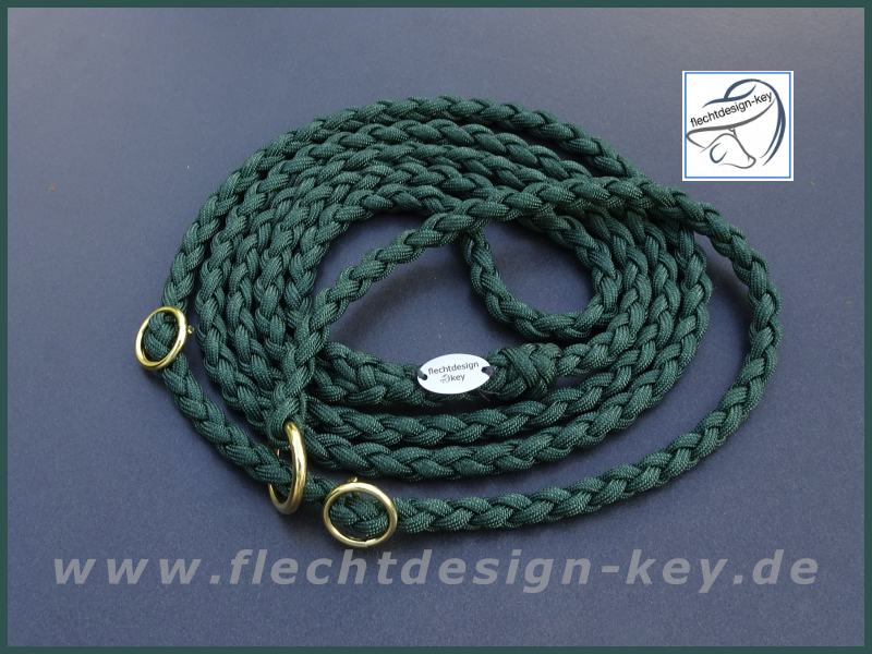 Retrieverleine, Moxonleine aus Paracord geflochten