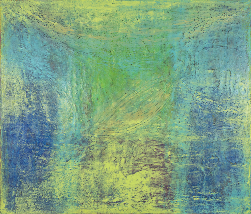 Contact - 2024 (oil & mixed media on canvas - 120 x 140 x 3) - photo: Chris Gebhart [enquire for price / Preis auf Anfrage]