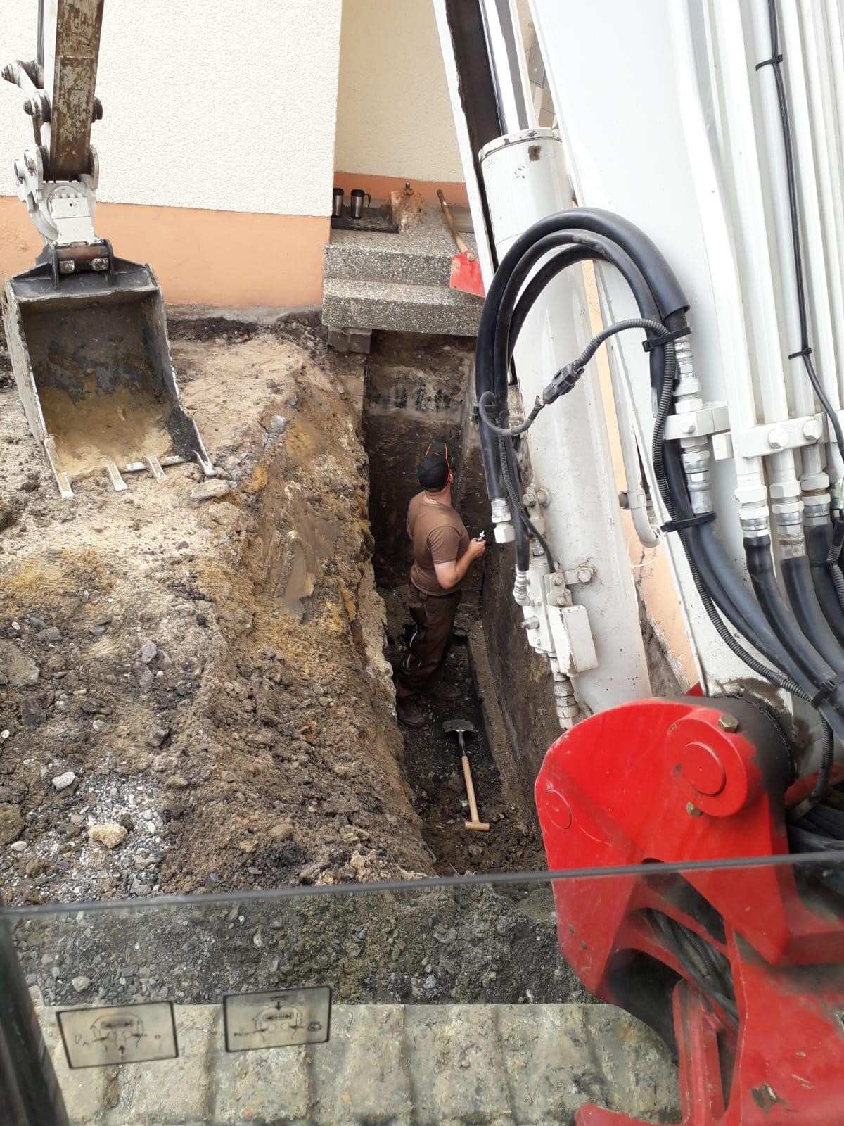 Freilegung eines Hauses