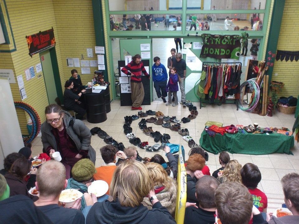 Straßenschuhe müssen draußen bleiben