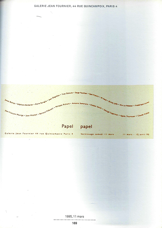 11 mars 1995 "Papel Papel"