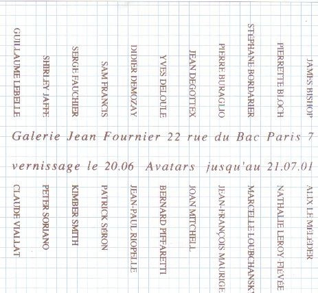 20 juin 2001 "Avatars"