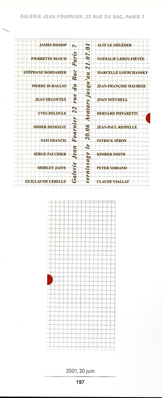 20 juin 2001"Avatars"