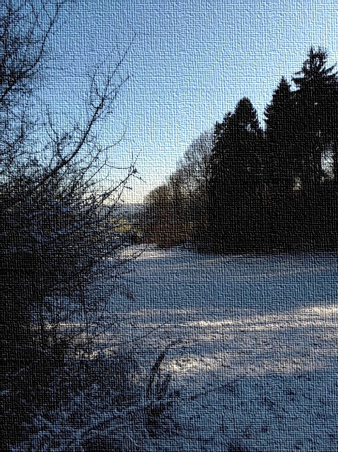 Goldborntal mit Januarschnee