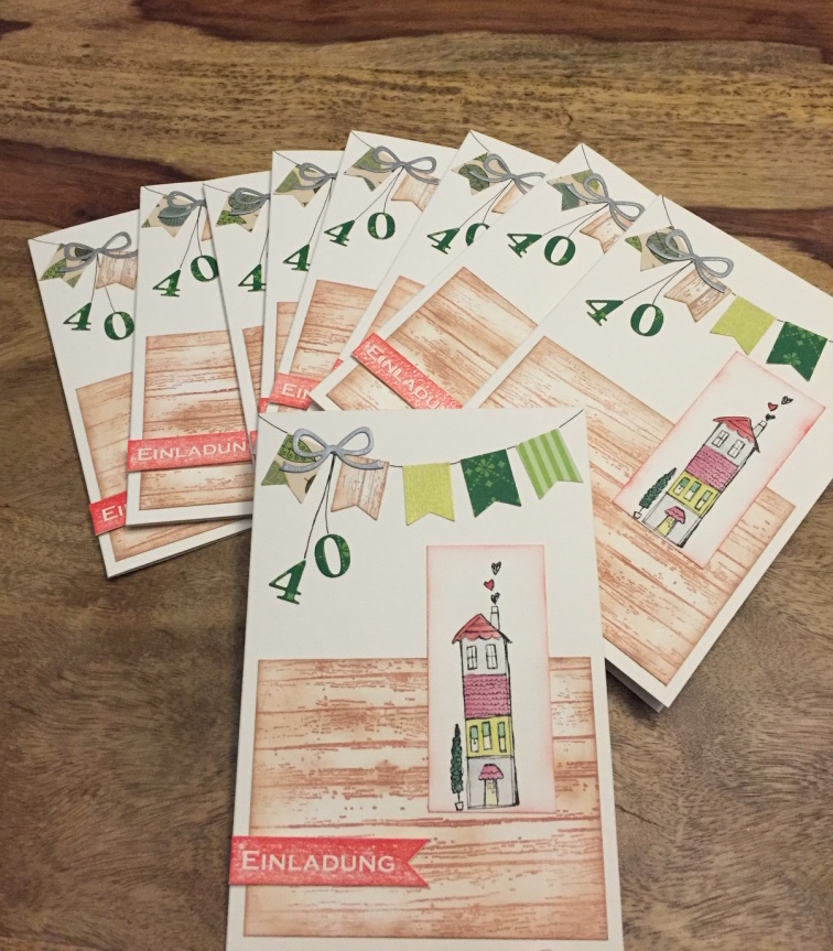 Ein Spannender Auftrag Fur Einladungskarten Ist Abgeschlossen Karten Mit Herz