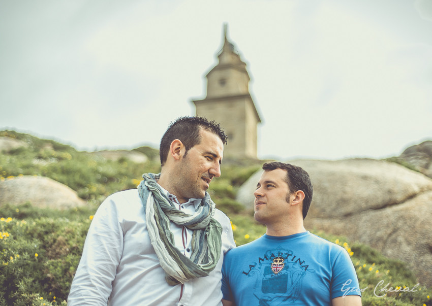 Prebodas en Torre de Hércules, Coruña, Gus Cheval