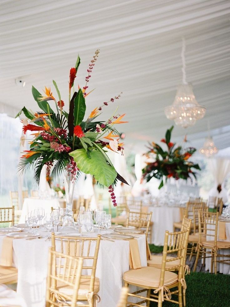 Mariage fleurs exotiques