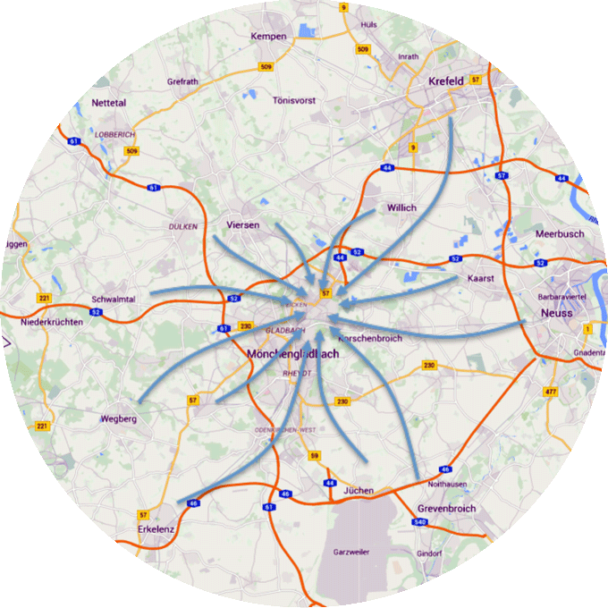 Anfahrt - Osteopath in Ihrer Nähe