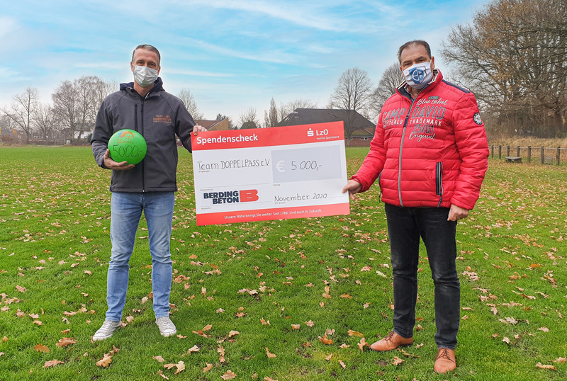 5.000 € Spende von der Fa. Berding Beton