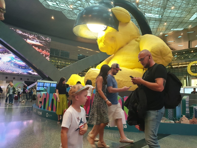 Der Flughafen in Doha