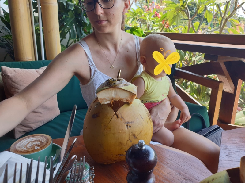 Große Kokosnuss Liebe