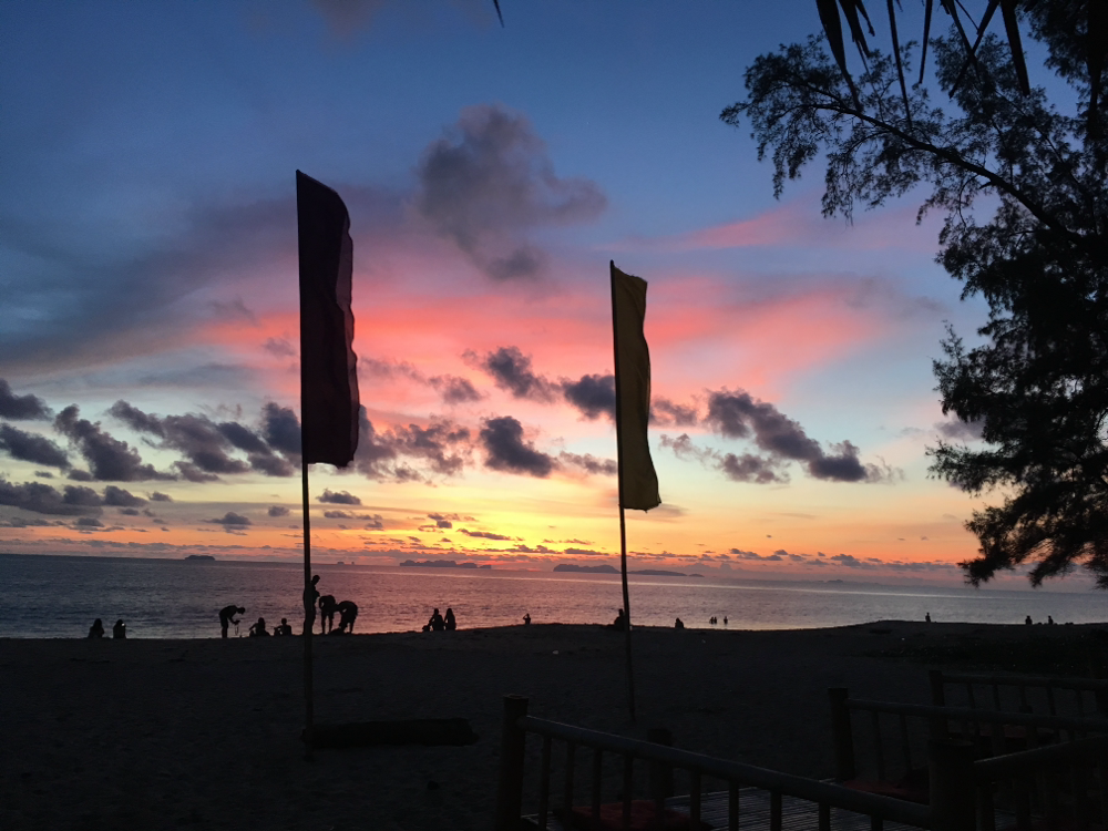 Sunset an der Beach Bar
