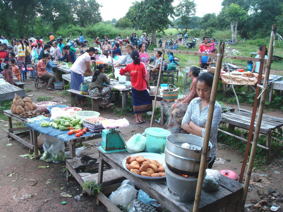 Le marché de Don Khong