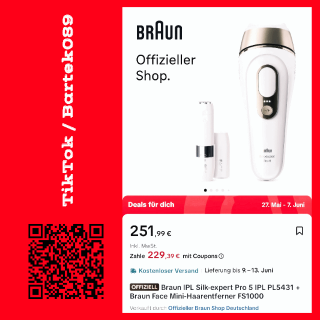 BRAUN IPL Expert PRO 5 / Tiktok Shop / Bartek089