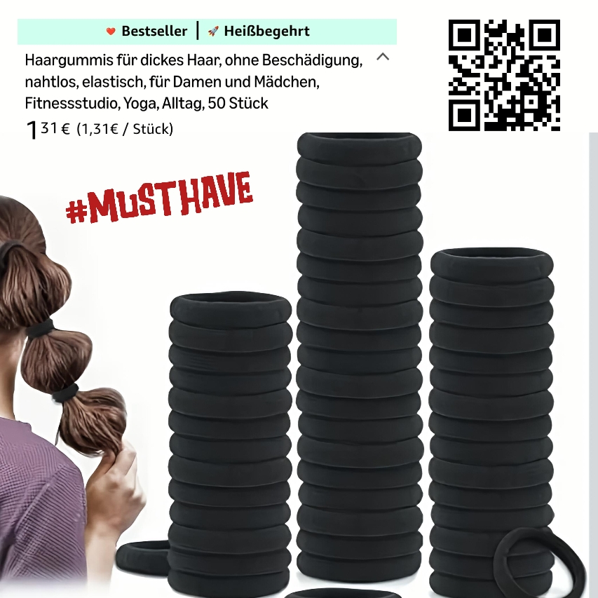 HAARGUMMIS für dickes Haar. SEHR günstig. DAMEN