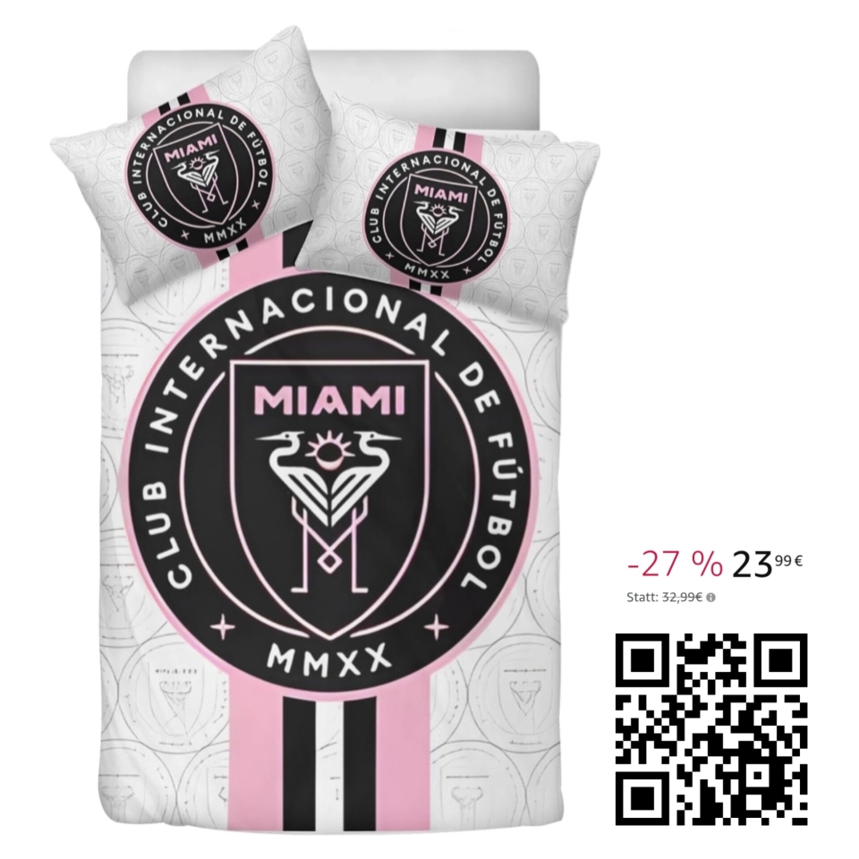 Sehr schöne Bettwäsche (Inter Miami)