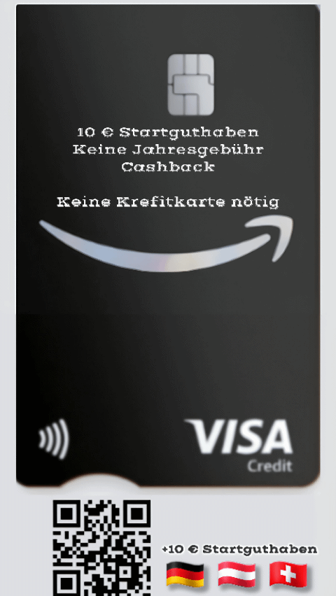VISA / Keine Jahresgebühr / + 10 € Startguthaben  