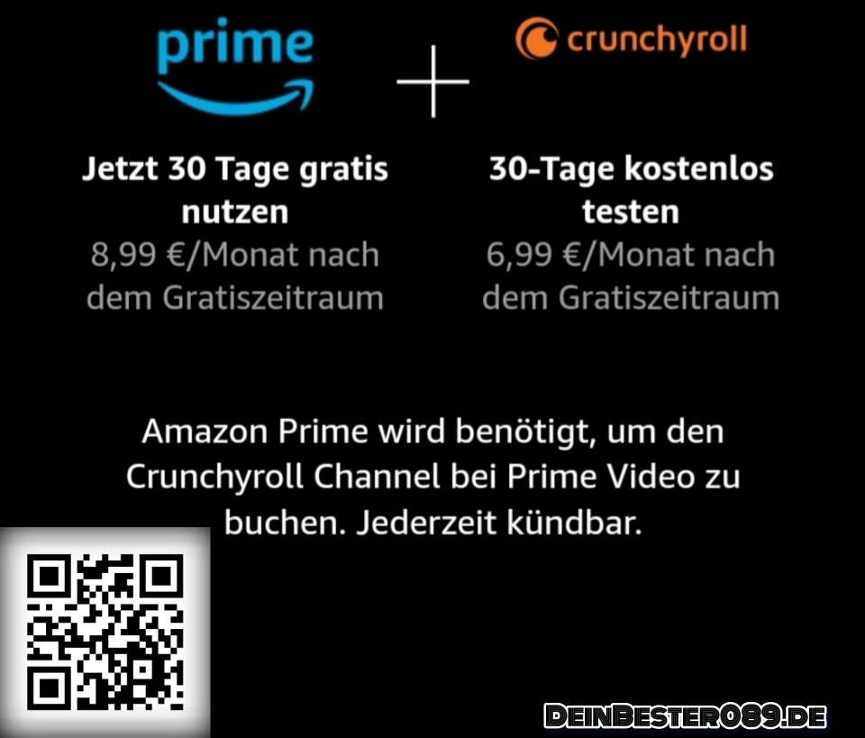 Gratis-Zeitraum (Crunchyroll + Prime)