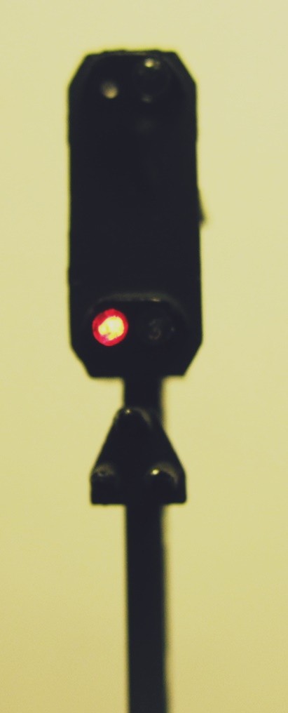 Lichtleiter mit einer SMD LED von Letitlight beleuchtet.