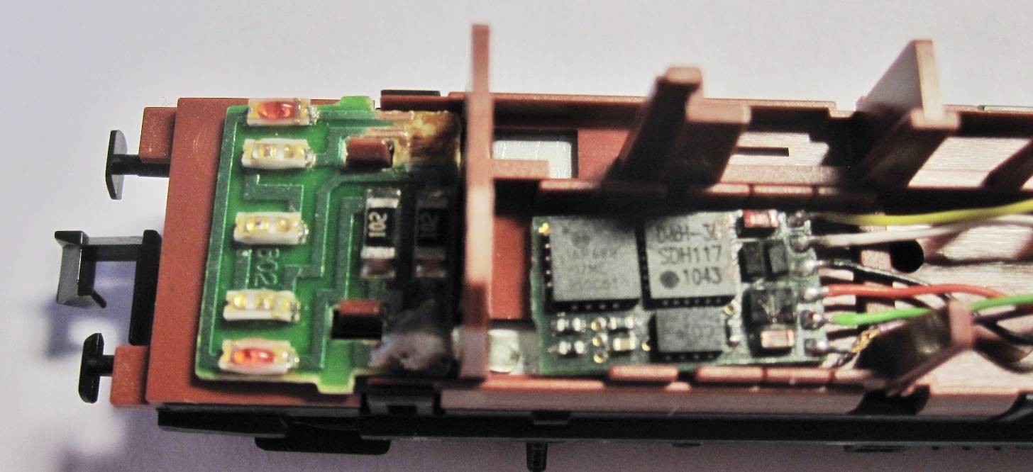 Lageprobe Lichtplatine und Funktionsdecoder