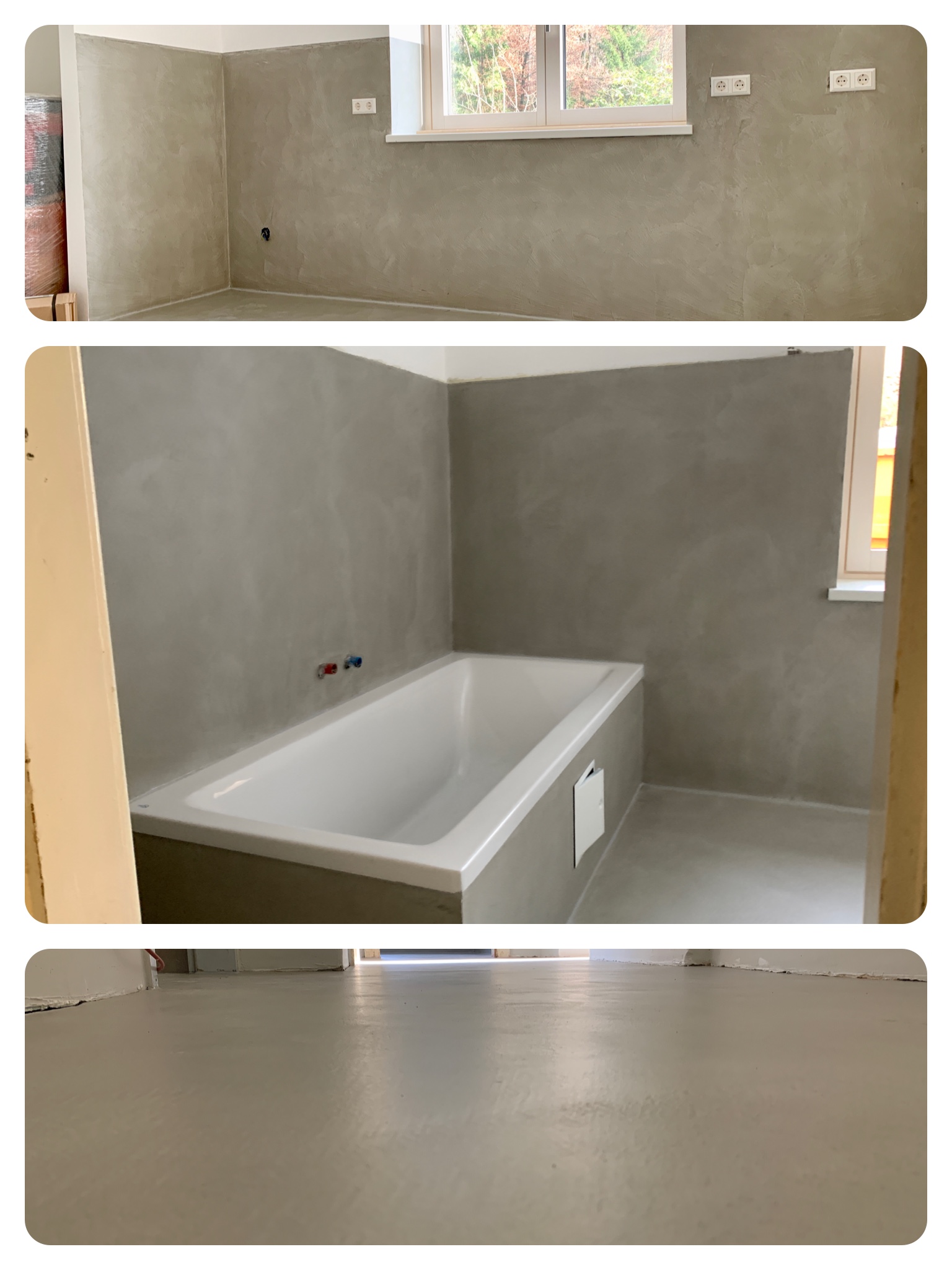 Fotos div. Projekte Wand- und Bodenbeschichtung - Die flüssige Fliese