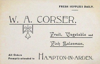 Bill Corser's Business Card